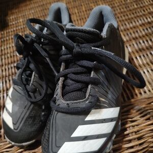 Adidas Kids Black and Gray Sneakers